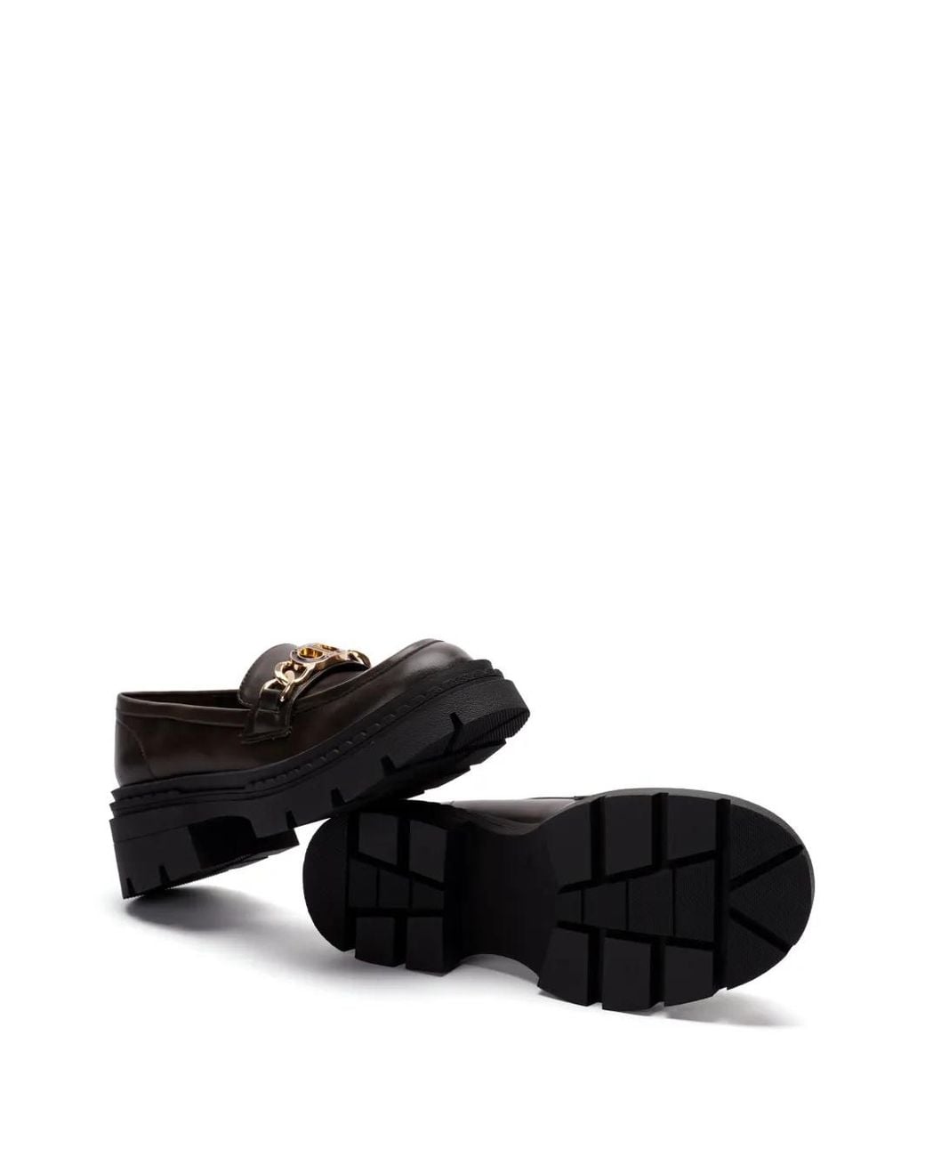 Twinset Black Oval T Loafers