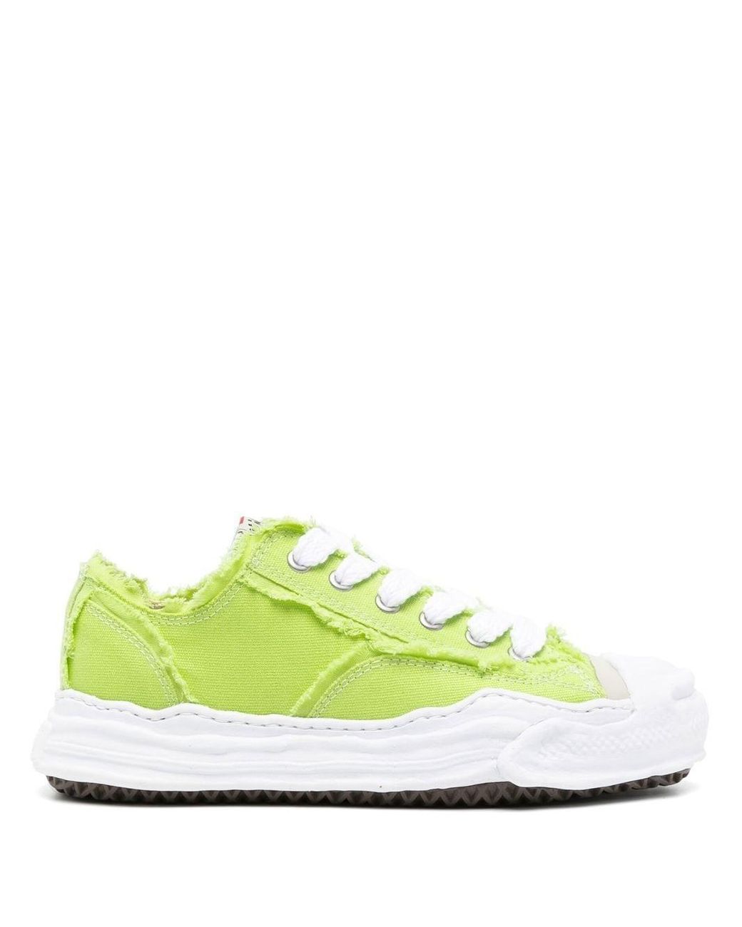 Maison Mihara Yasuhiro Hank Og Frayed Low-top Sneakers in Yellow for ...