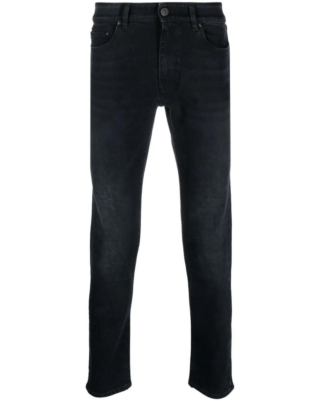 PT Torino Blue Low-Rise Skinny Jeans for men
