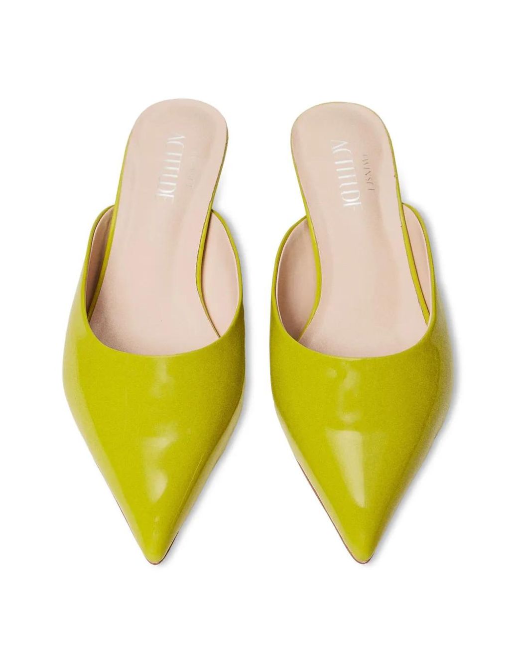 Twinset Yellow Pointed-Toe Mules