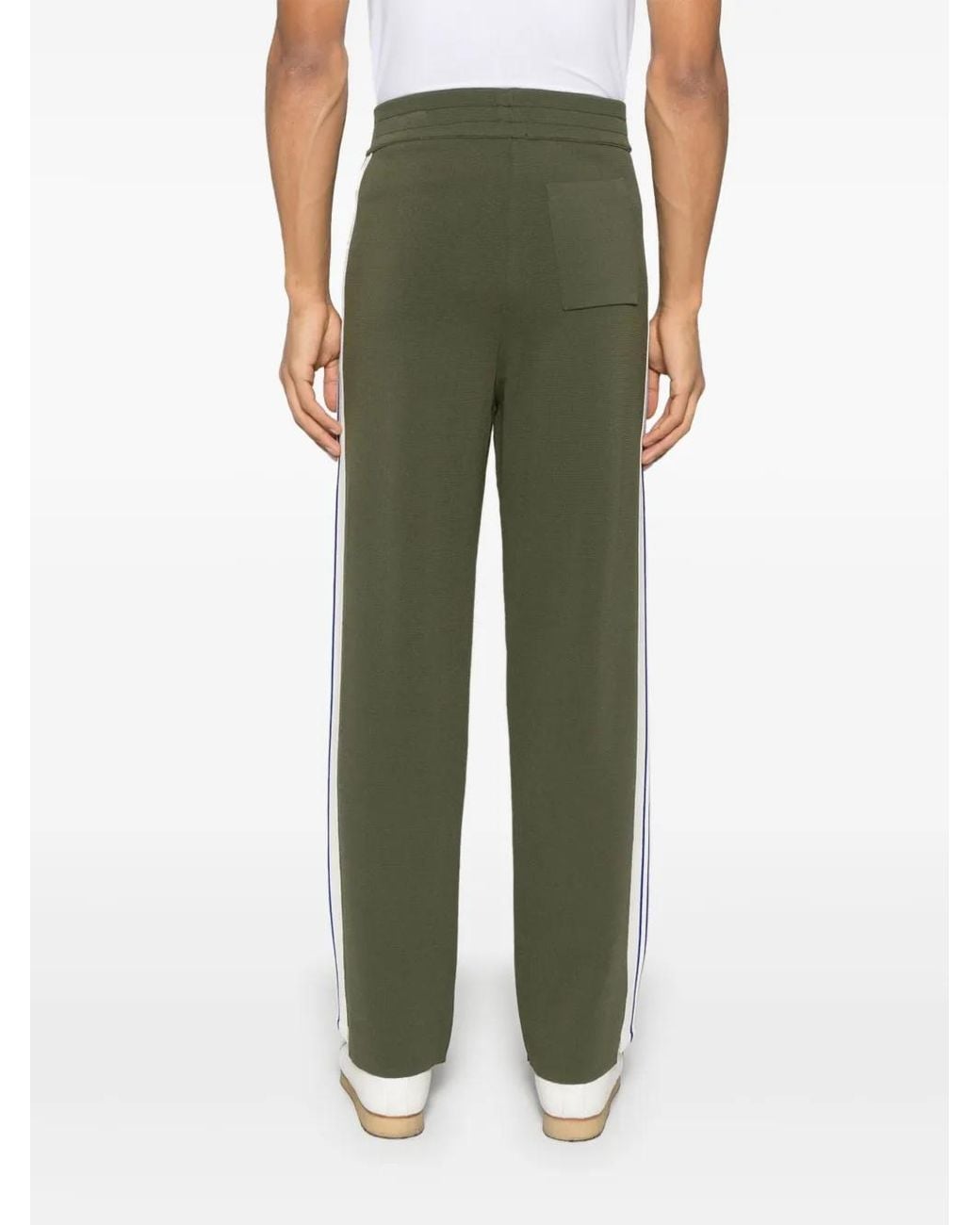 Autry Green Knitted Track Pants for men