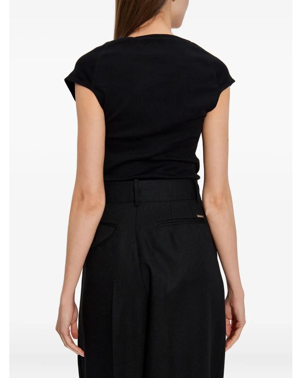 DSquared² Black Cotton Top