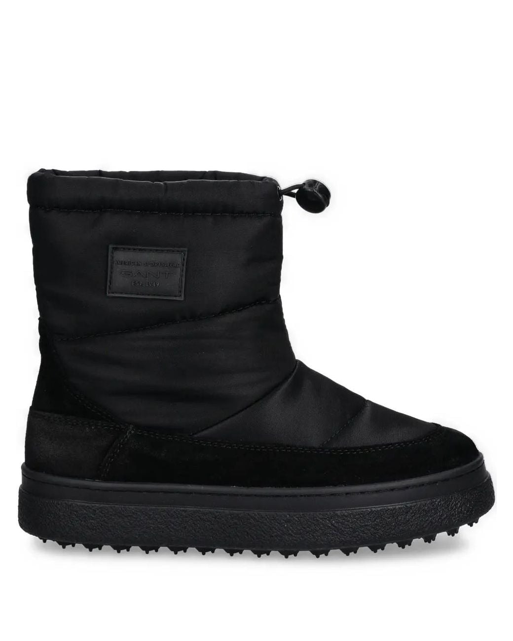Gant Black Logo-Patch Boots