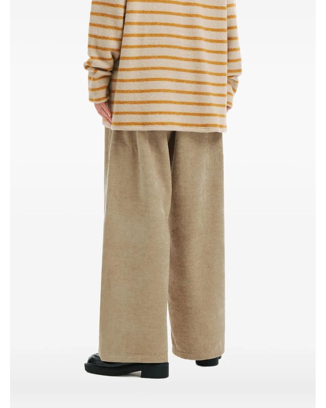 B+ AB Natural Mélange-Effect Trousers