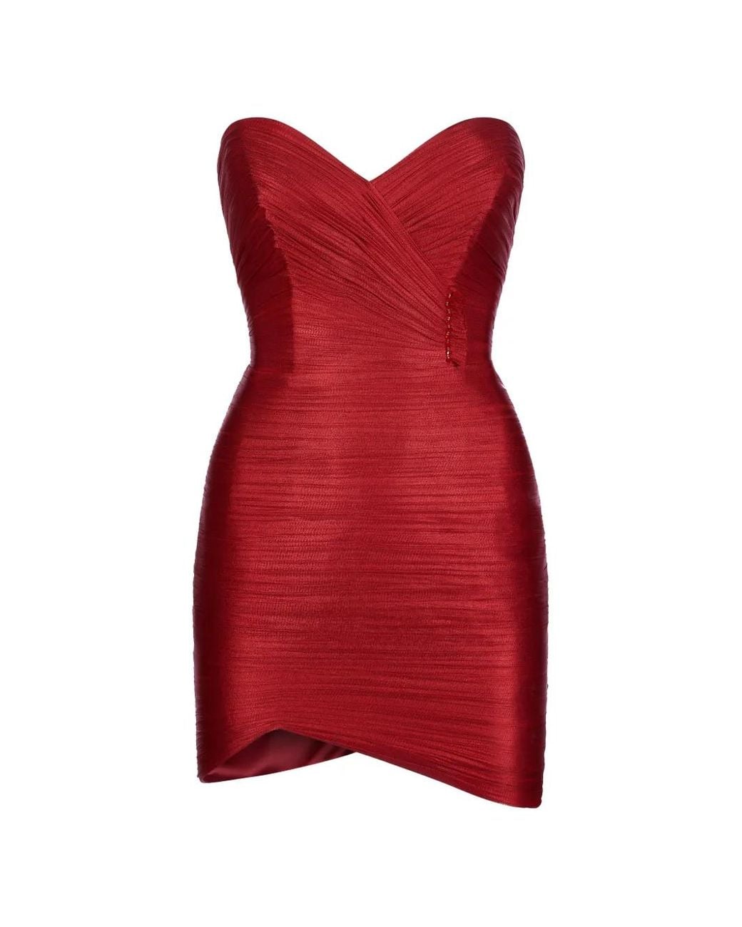 IMROSKA Red Robe-Bustier Courte 15