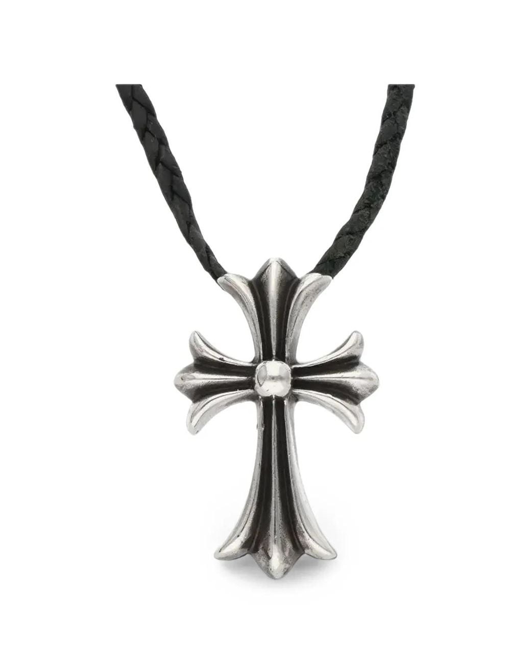 Chrome Hearts Metallic Ch Cross Necklace for men