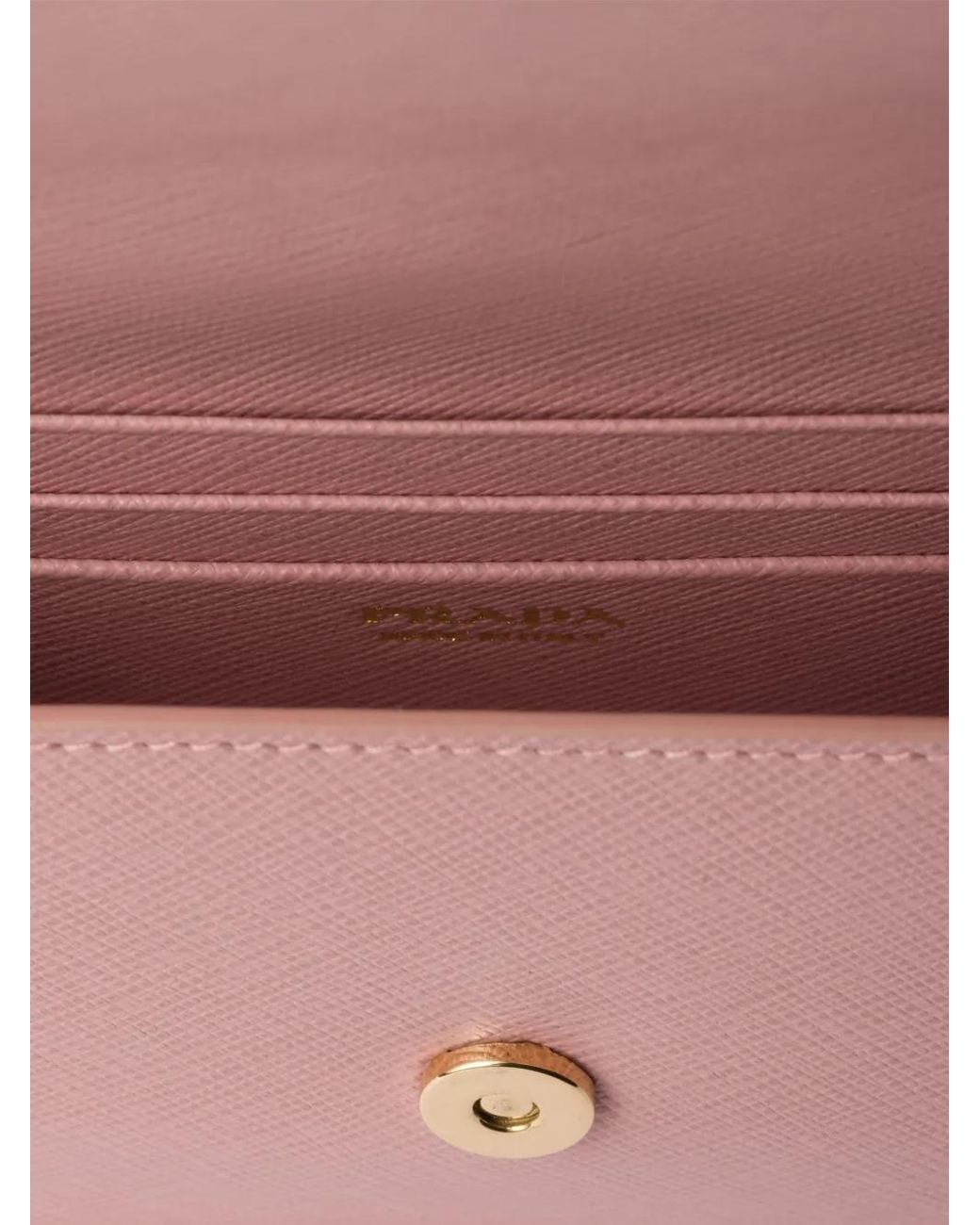 Borsa Mini Con Logo Triangolare di Prada in Pink