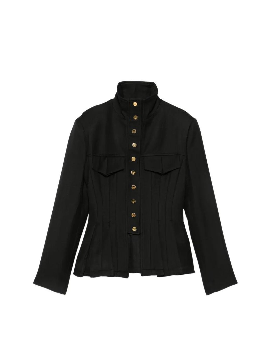 Elisabetta Franchi Black Cool Wool Jacket