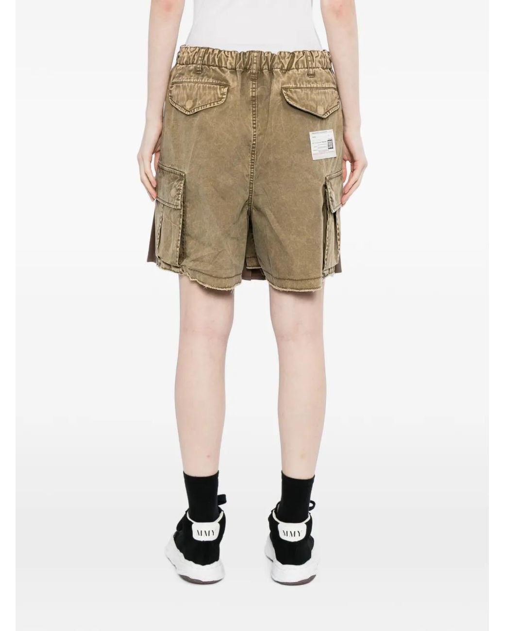 Maison Mihara Yasuhiro Brown Combined Skirt Cargo Shorts