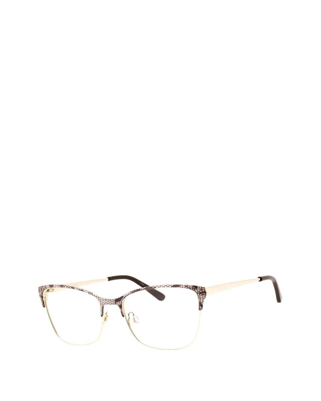 Bebe Natural Snake-Effect Cat-Eye Glasses
