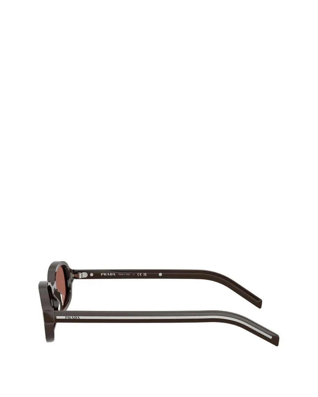 Prada Pink Rectangle-Frame Sunglasses