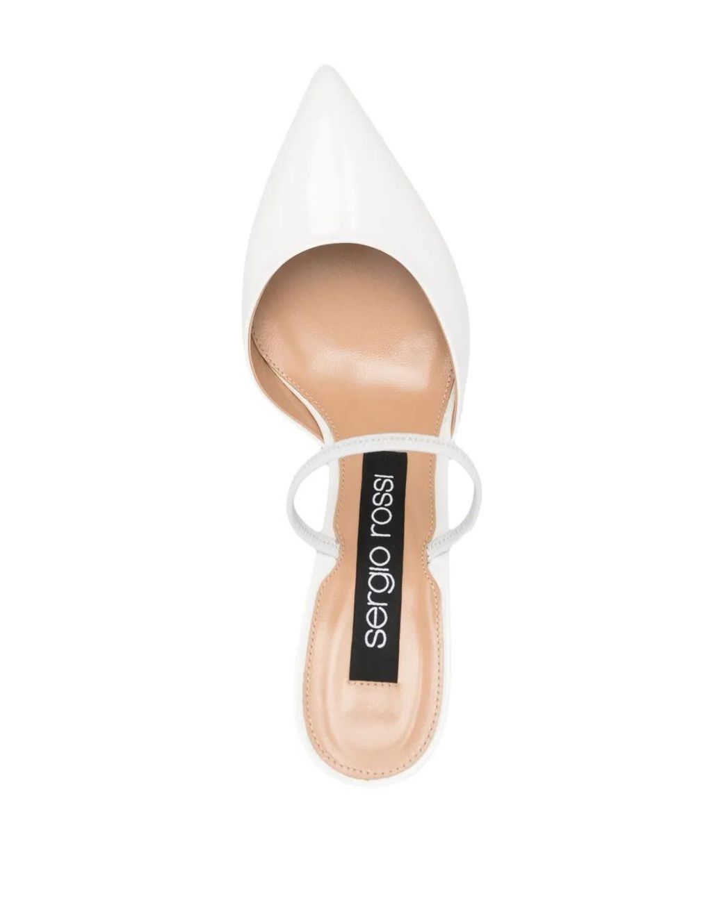 Sergio Rossi White Godiva Mules