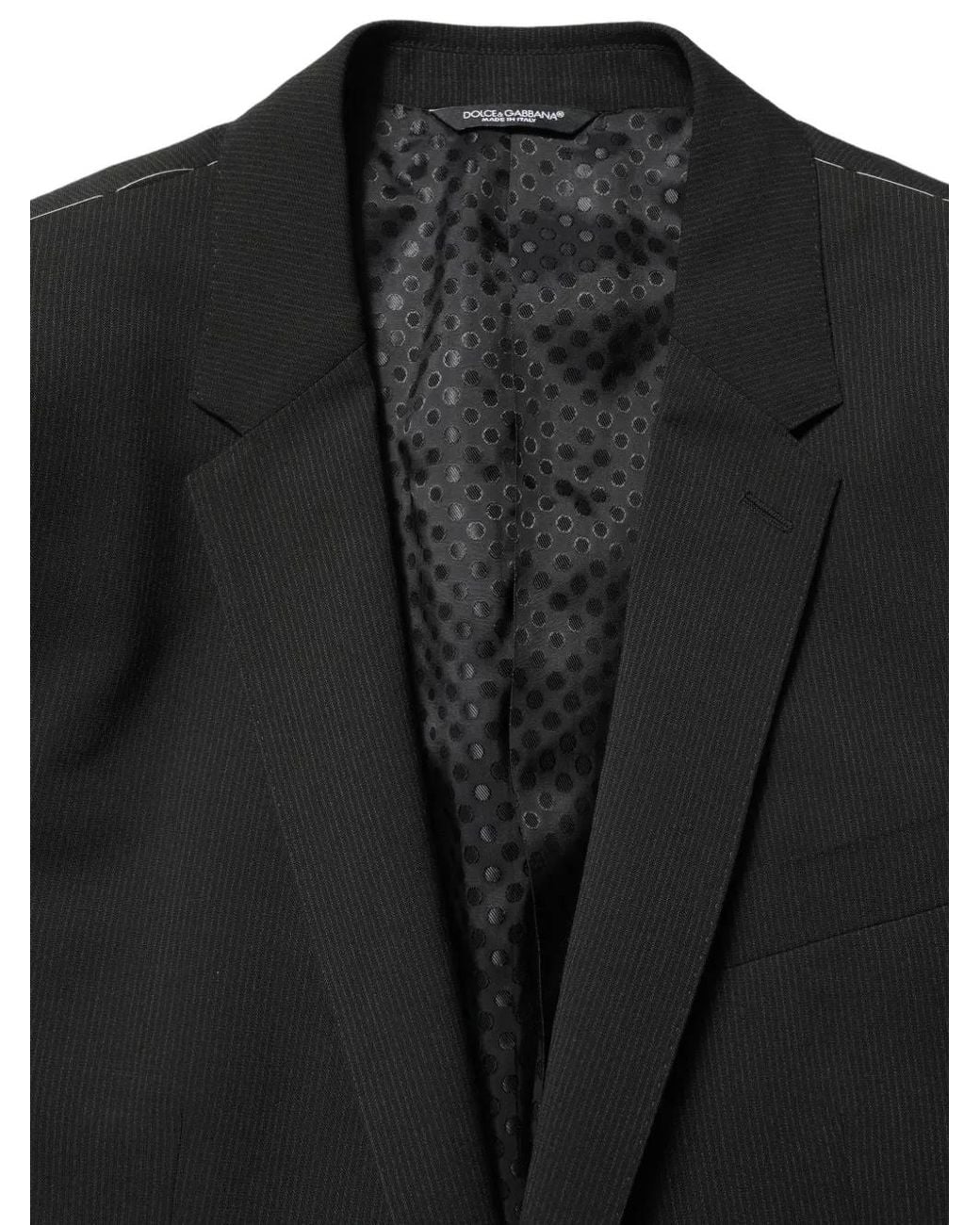 Dolce & Gabbana Black Martini Single-Breasted Jacket for men