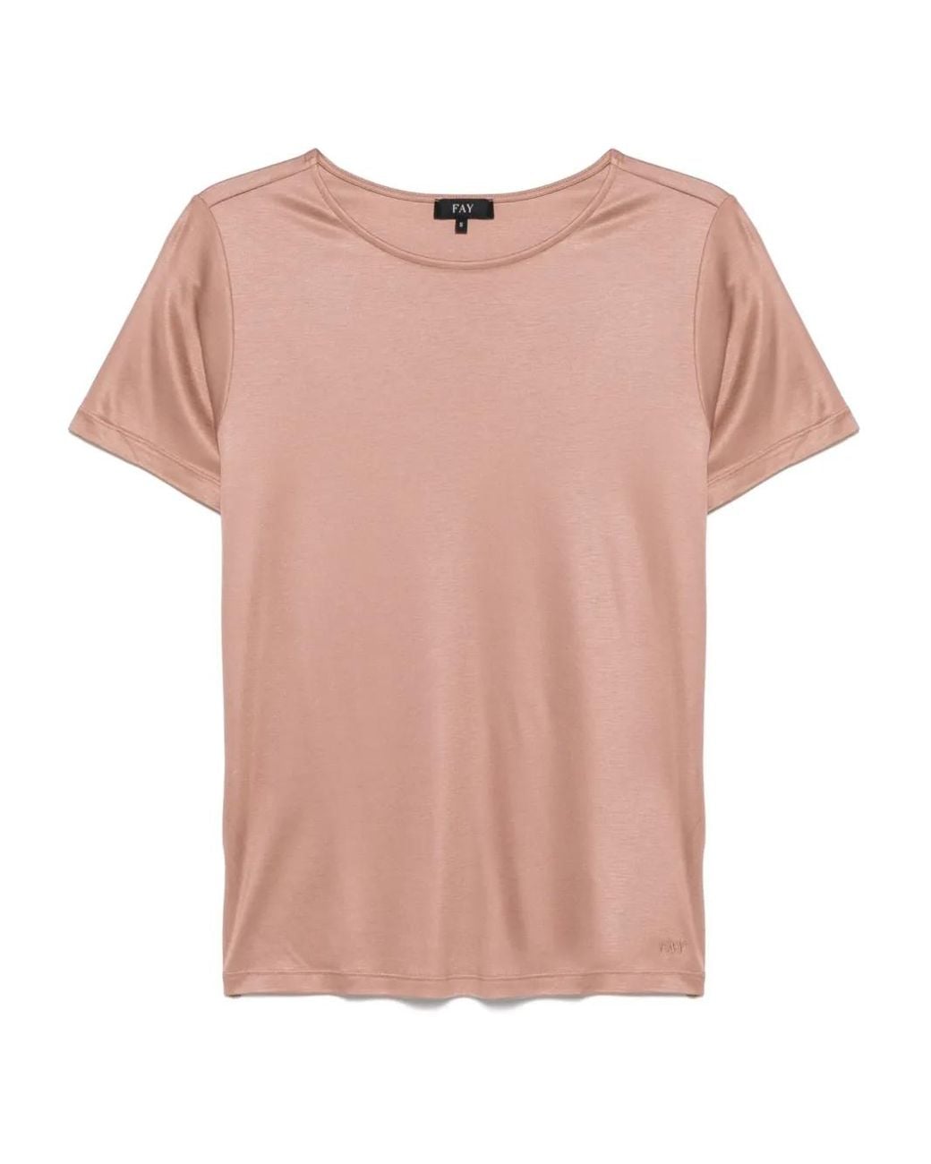 Fay Pink Jersey T-Shirt