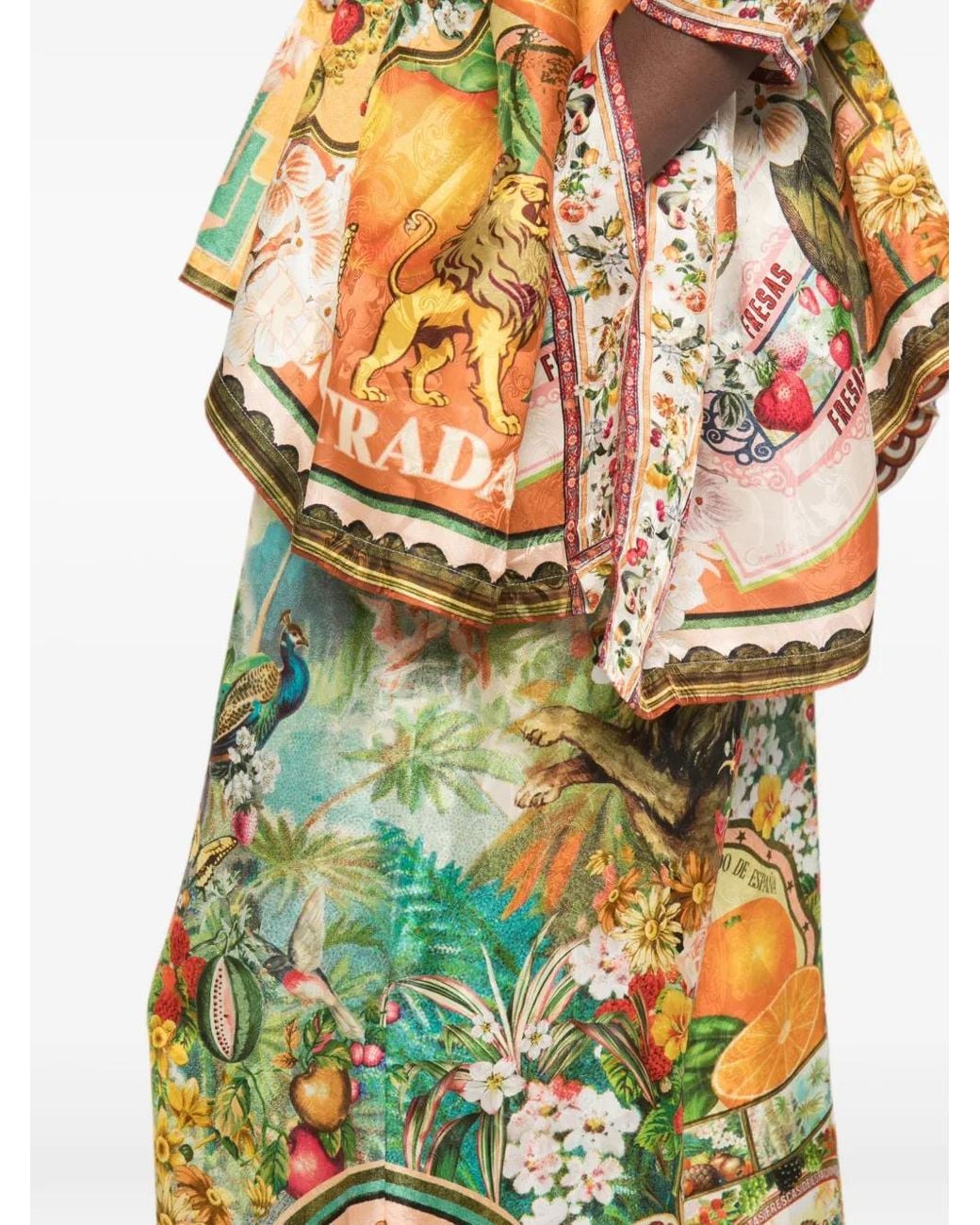 Camilla Yellow Graphic-Print Palazzo Pants