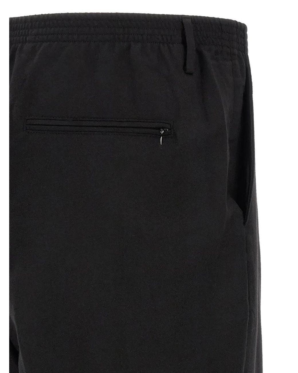 Cellar Door Black Ezio Pleated Trousers for men