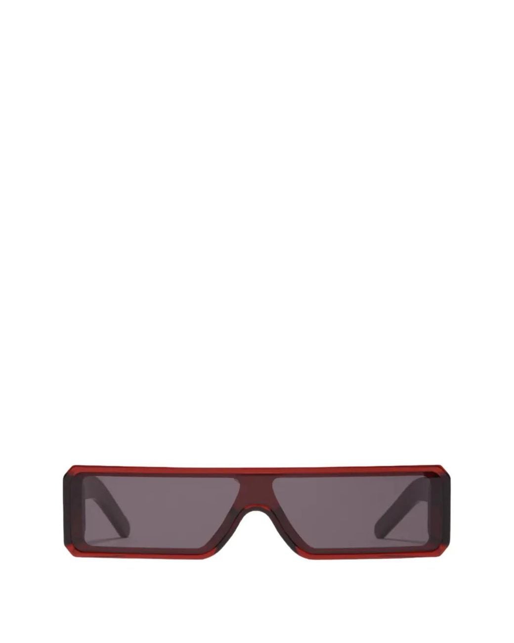 Rick Owens Purple Geometric-Frame Sunglasses