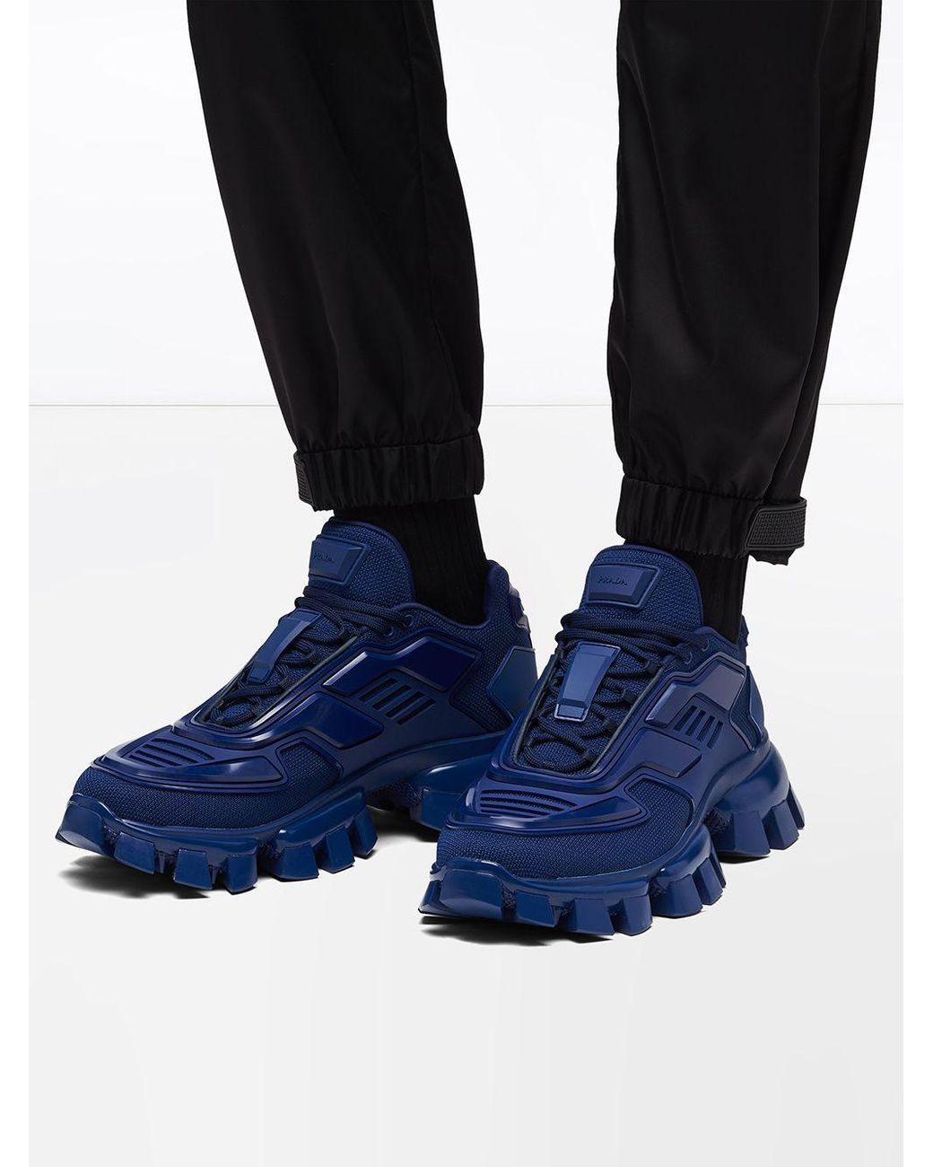 blue prada cloudbust sneakers