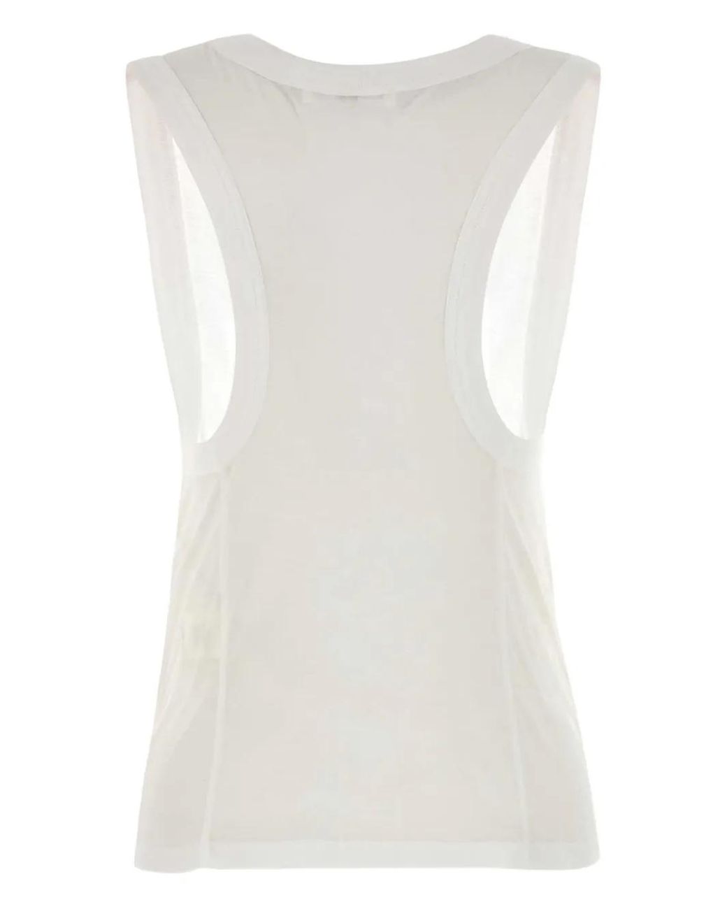 Co. White Round-Neck Tank Top