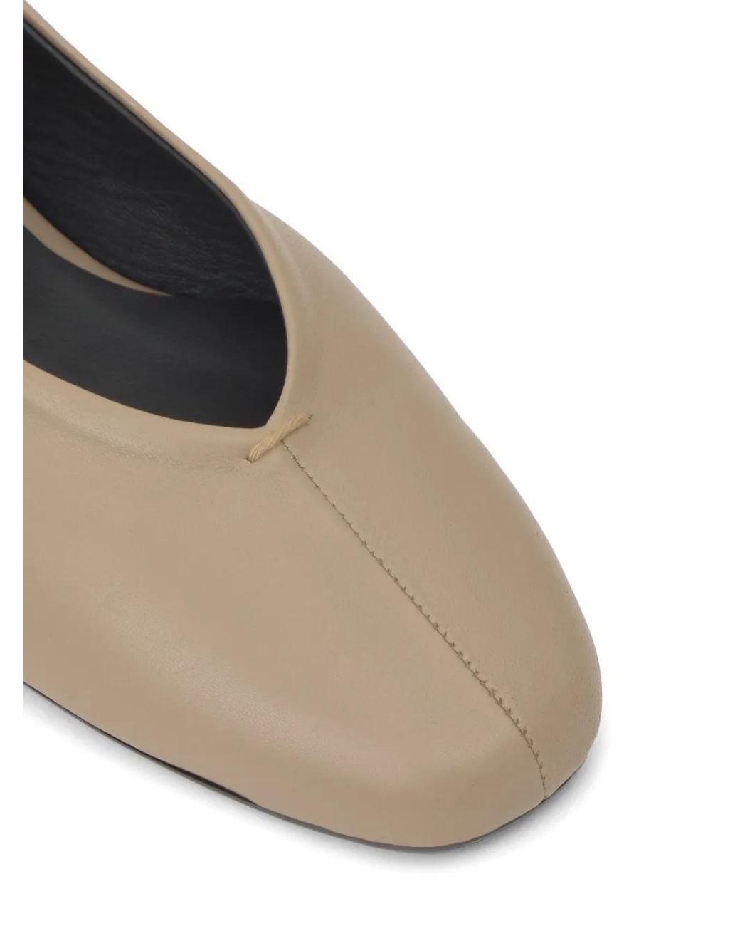 Castaner White Sybil Tie-Fastening Ballet Flats