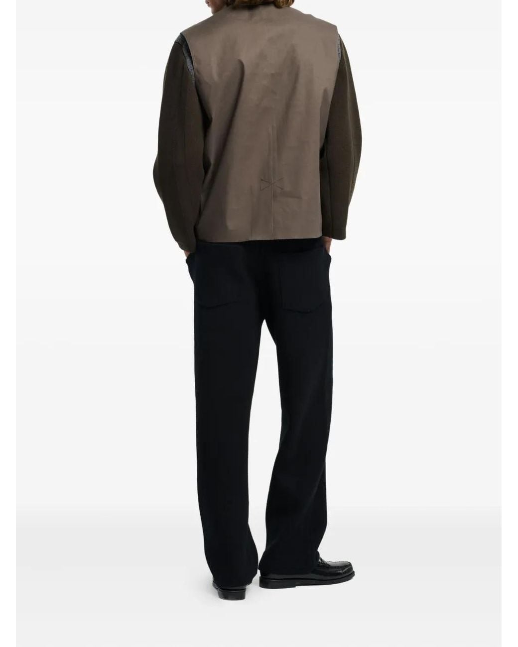 Barrie Brown Button-Fastening Sleeveless Jacket