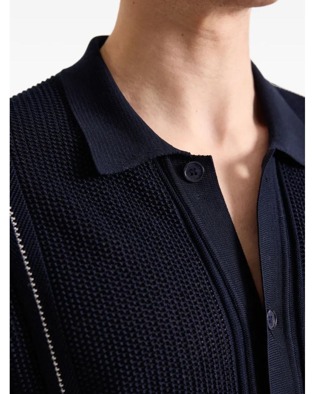 Orlebar Brown Black Roddy Chevron Shirt for men