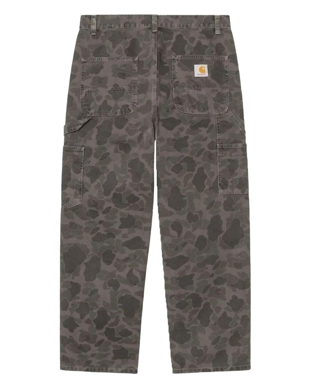 Carhartt Gray Camouflage Cotton Trousers for men