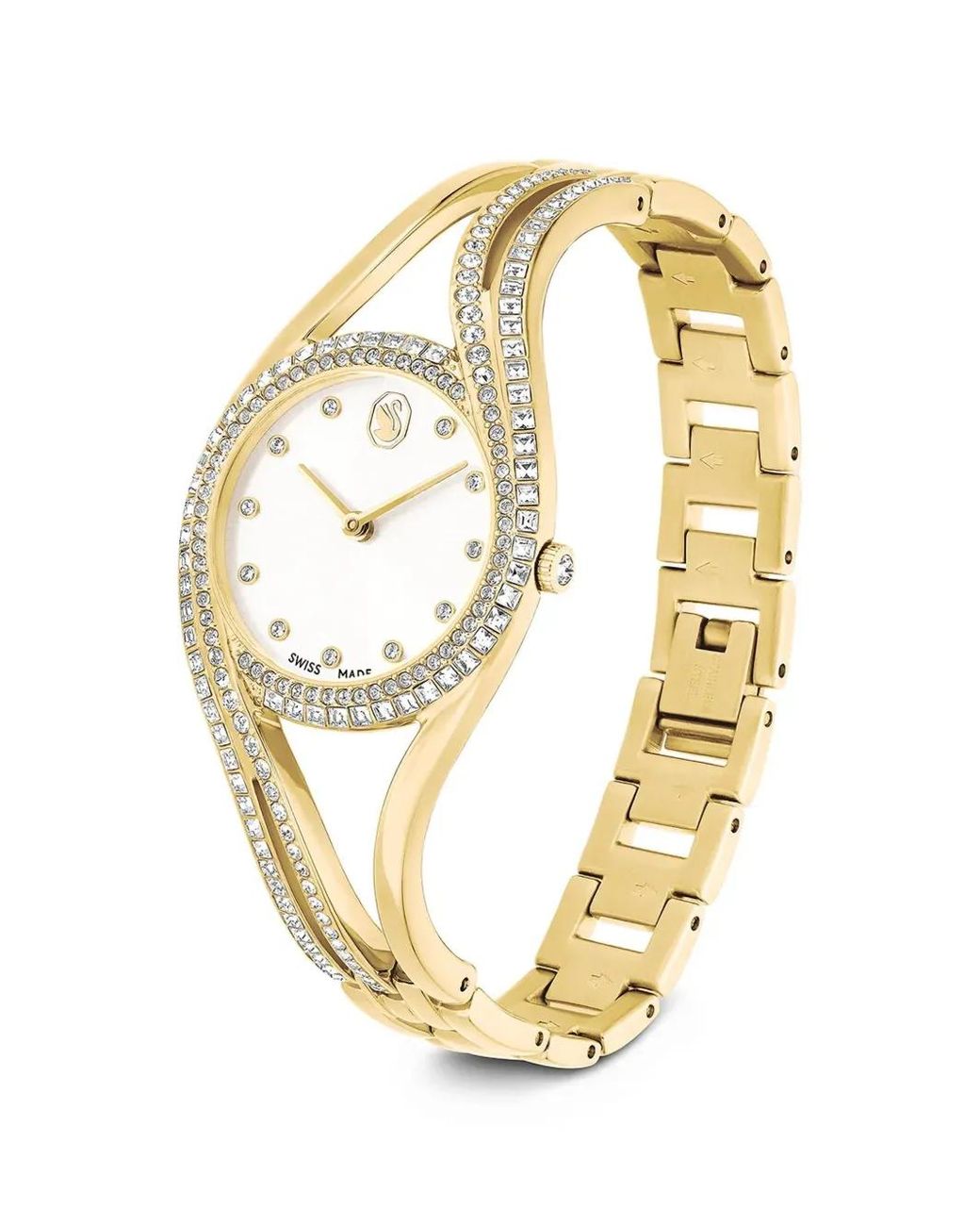 Swarovski Metallic Round 28Mm Watch