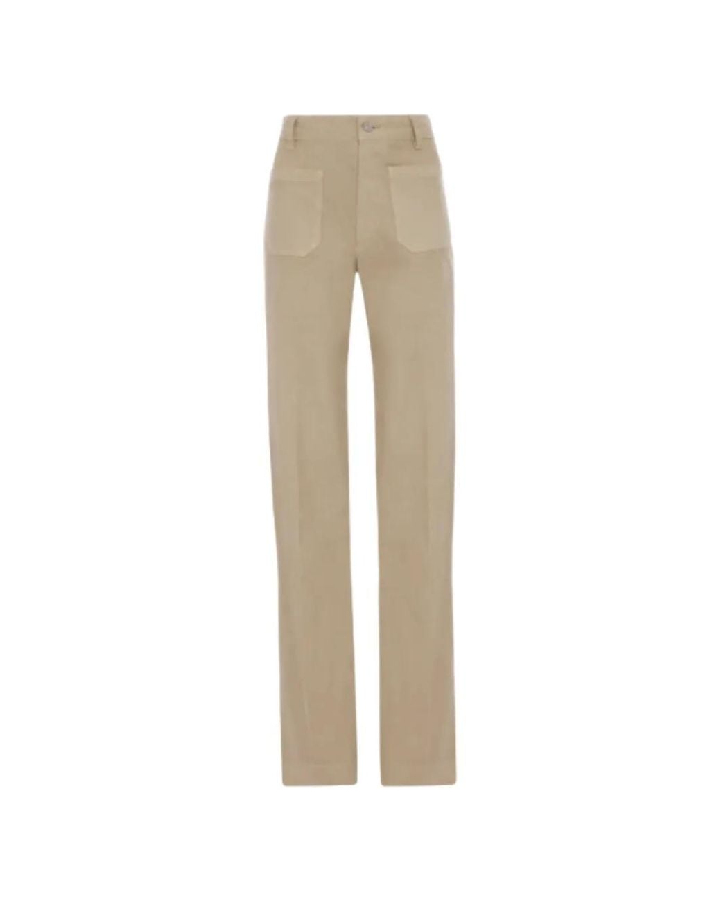 Victoria Beckham Natural Alina Patch-Pockets Jeans