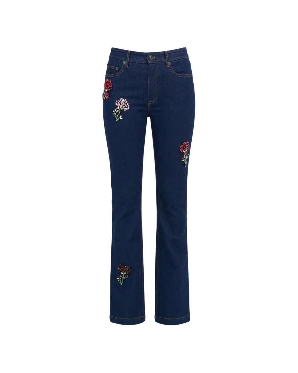 Cinq À Sept Blue Stevie Rhinestone-Embellished Jeans