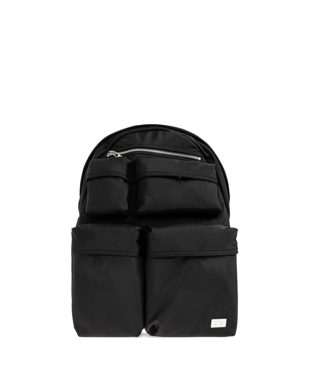 DIESEL Black Multiple Pockets Logo Backpack