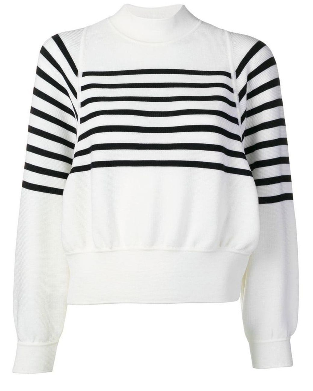 Molli Striped Knit Jumper in White | Lyst