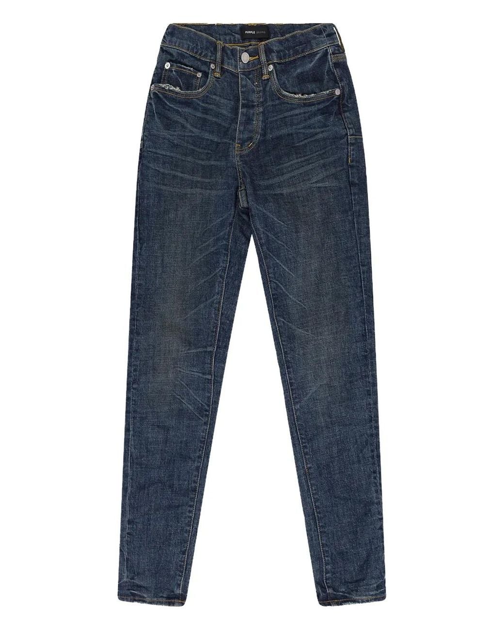 Purple Brand Blue Rinse Skinny Jeans for men