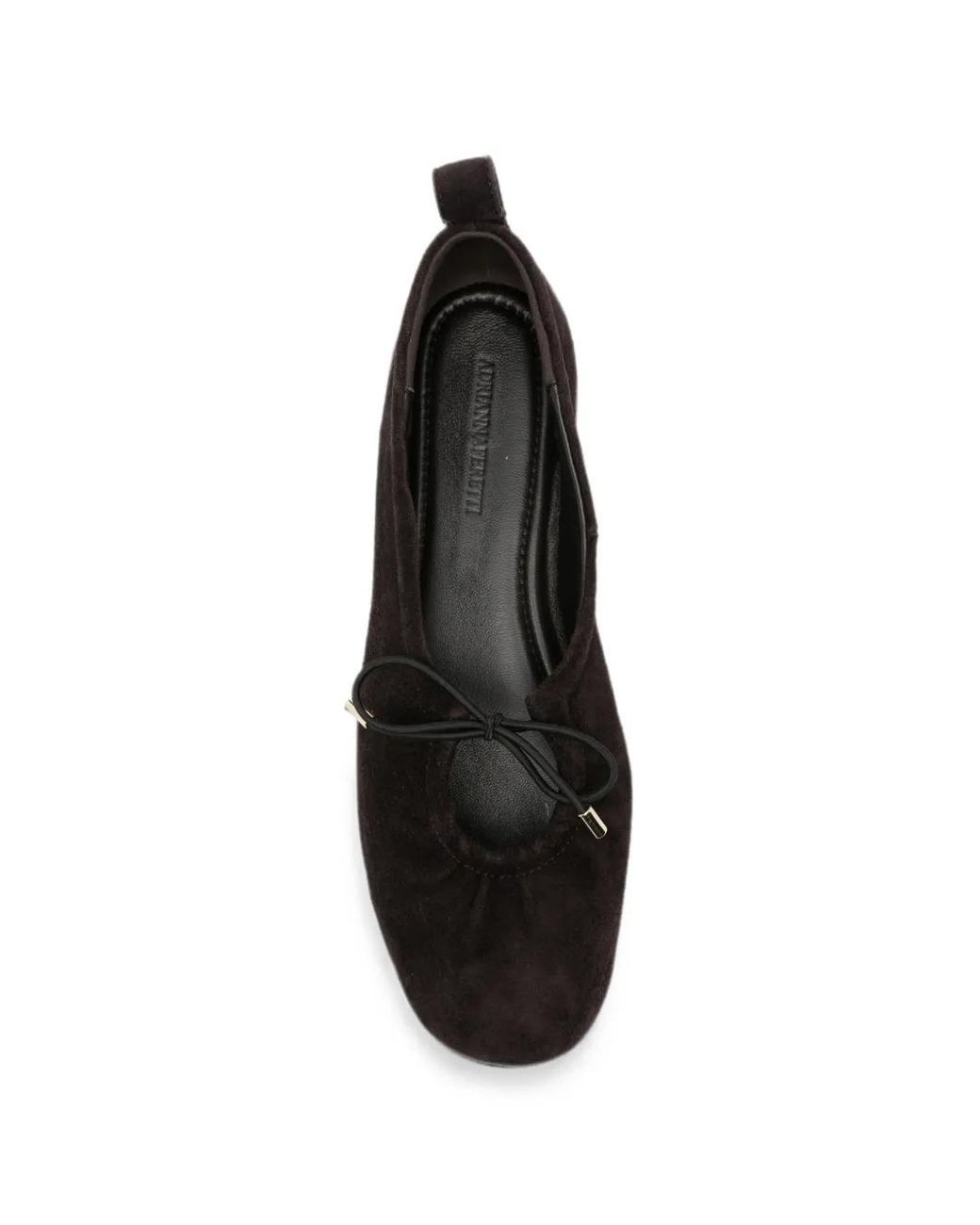 ADRIANNA FERETTI Black Ballerines À Détail De Nœud