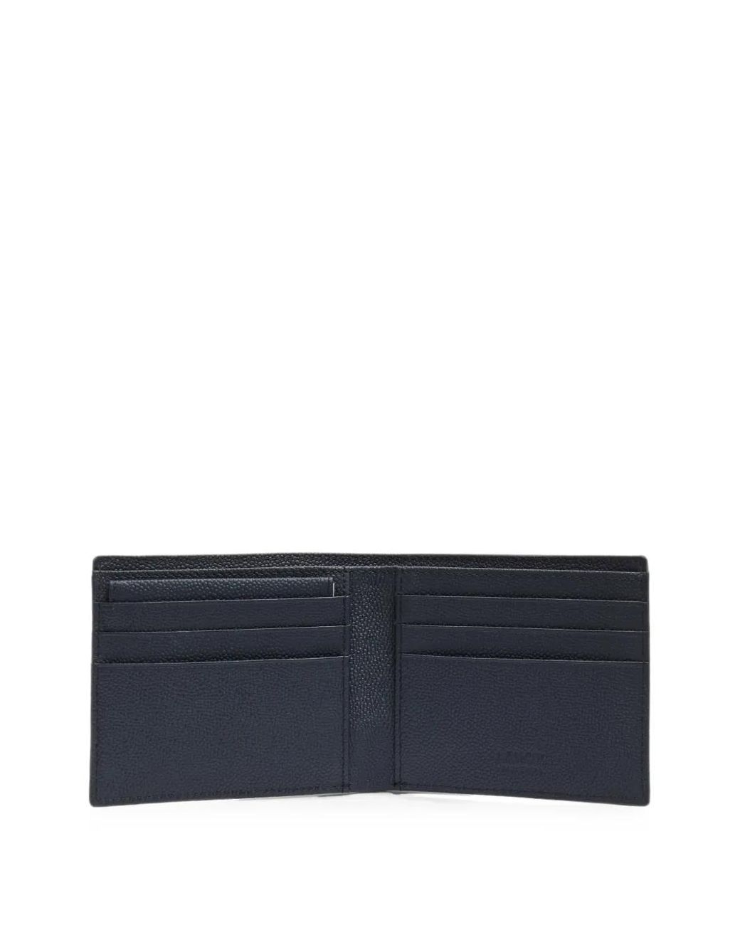 Lancel Blue Leon Textured Leather Wallet for men