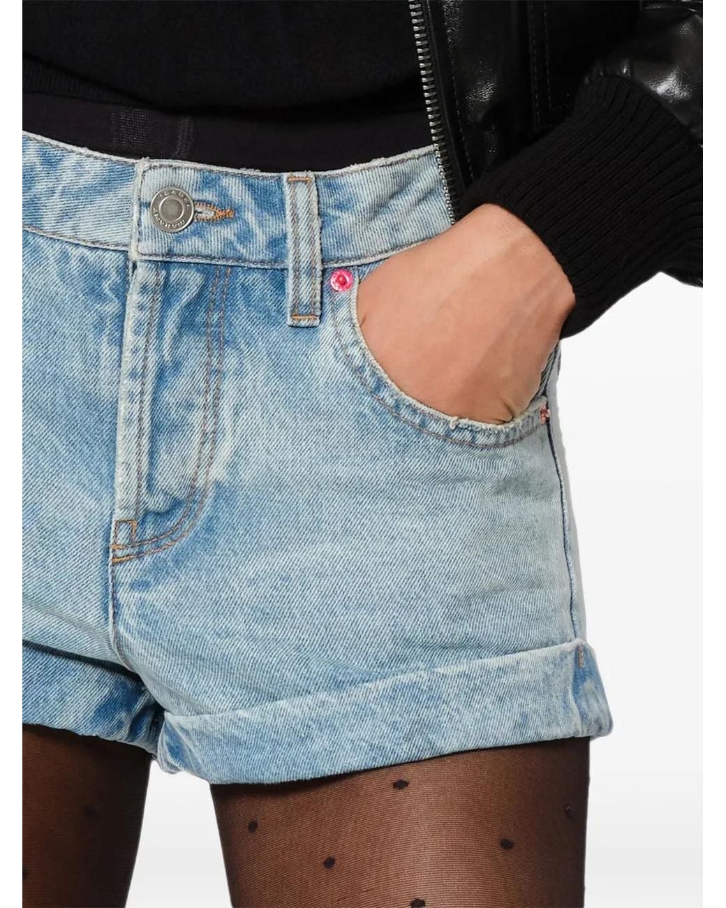 Isabel Marant Black Diloa Denim Shorts