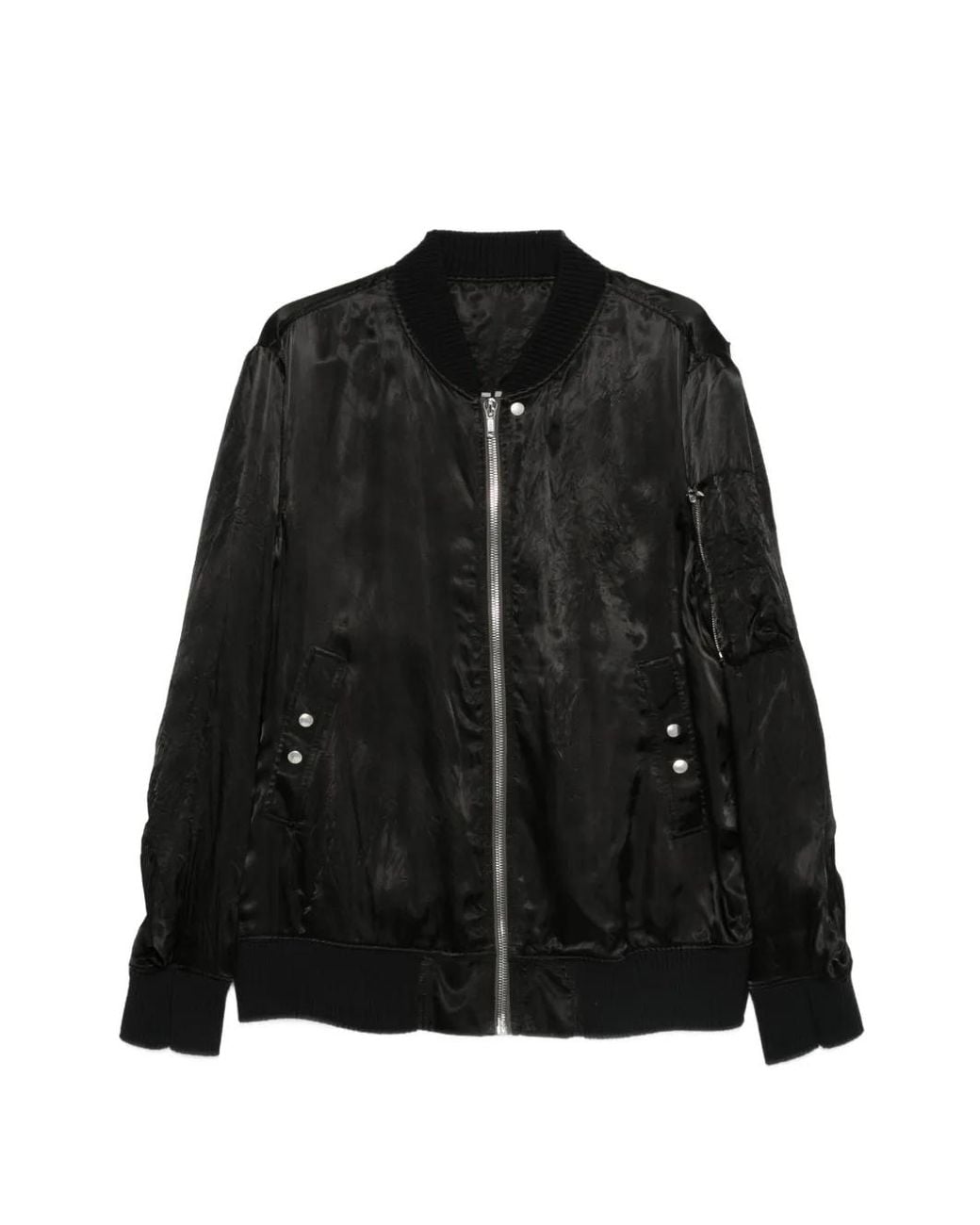 Rick Owens Black 'Classic Flight' Padded Jacket for men