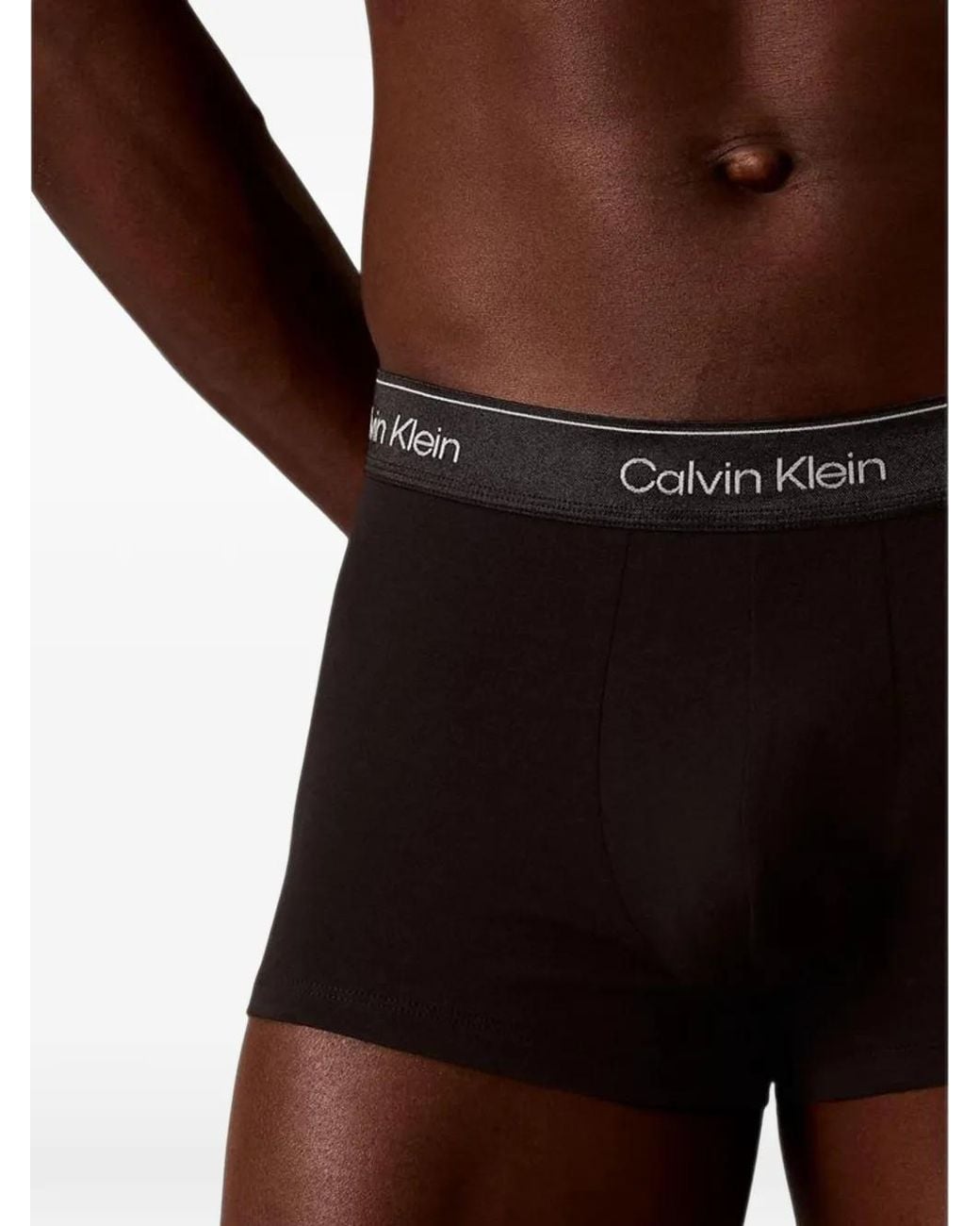 Calvin Klein Black Logo-Waistband Boxers (Set Of Three) for men