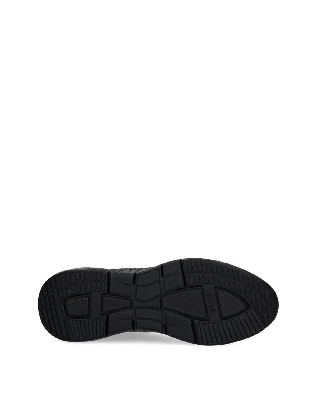 Boss Black Perforated Leather Sneakers for men