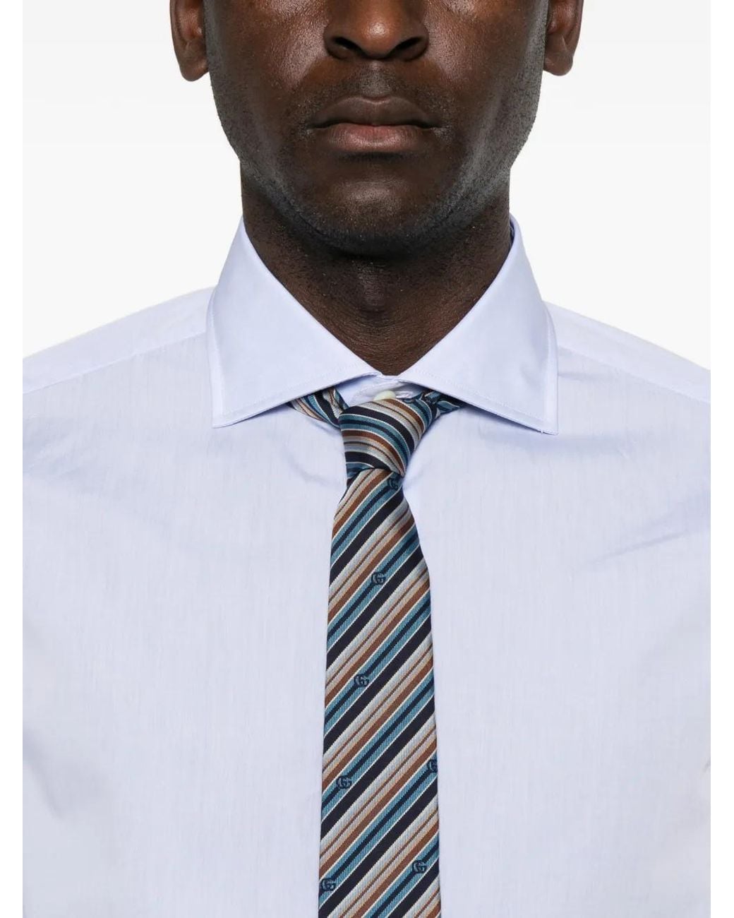 Truzzi White Spread-Collar Button-Up Shirt for men