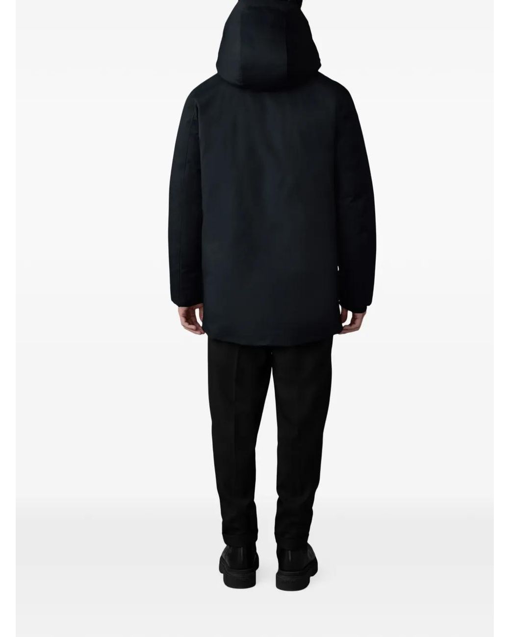 Mackage Blue Sullivan-Z Padded Hooded Coat for men