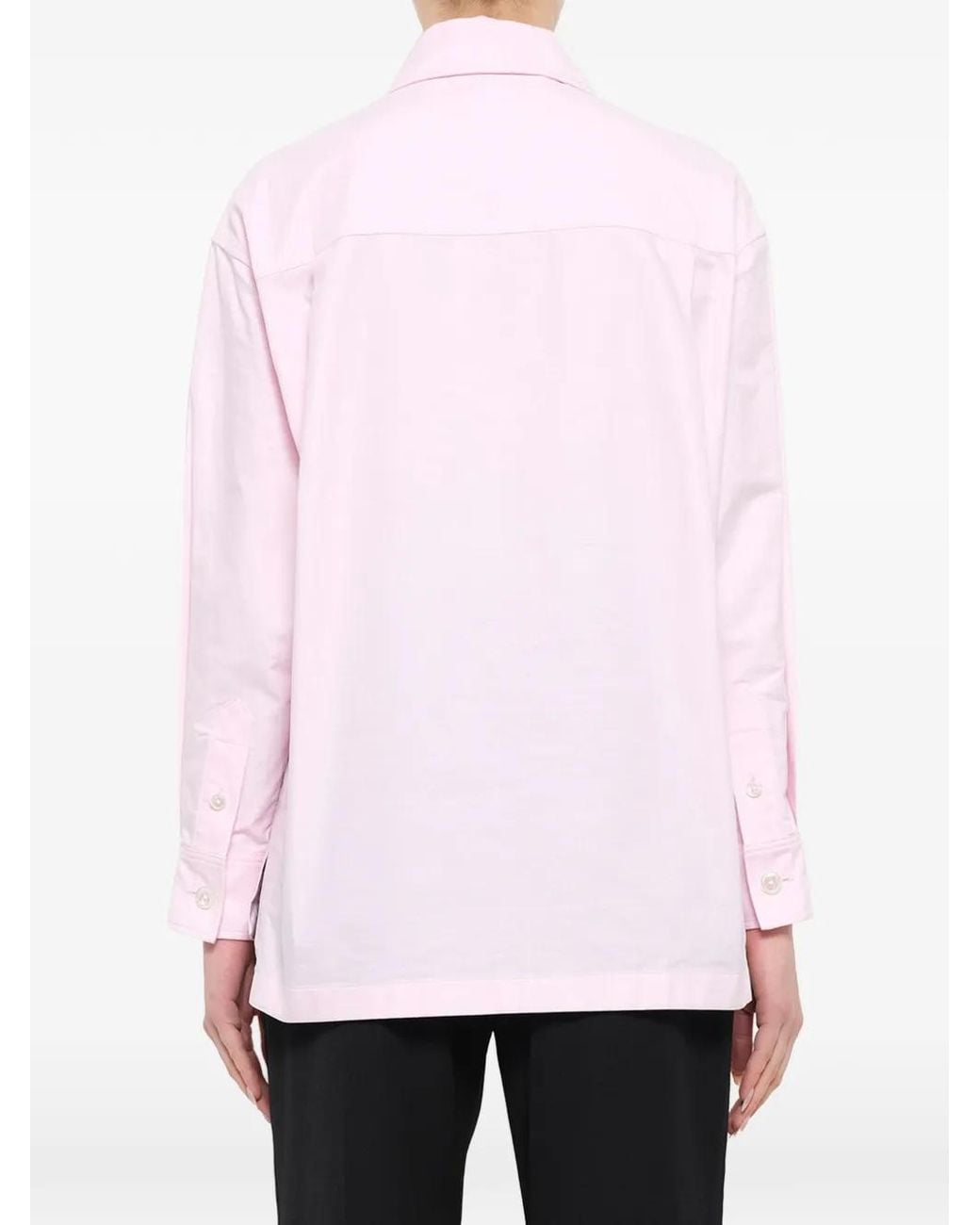 Marc Jacobs White Blouse À Patte De Boutonnage
