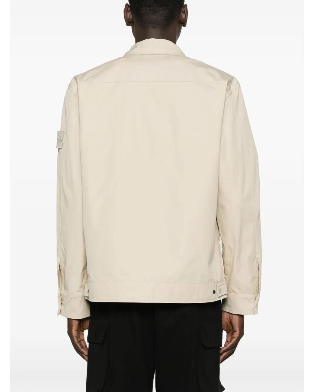 Stone Island Jacke Mit Ghost Compass-Patch in Natural für Herren