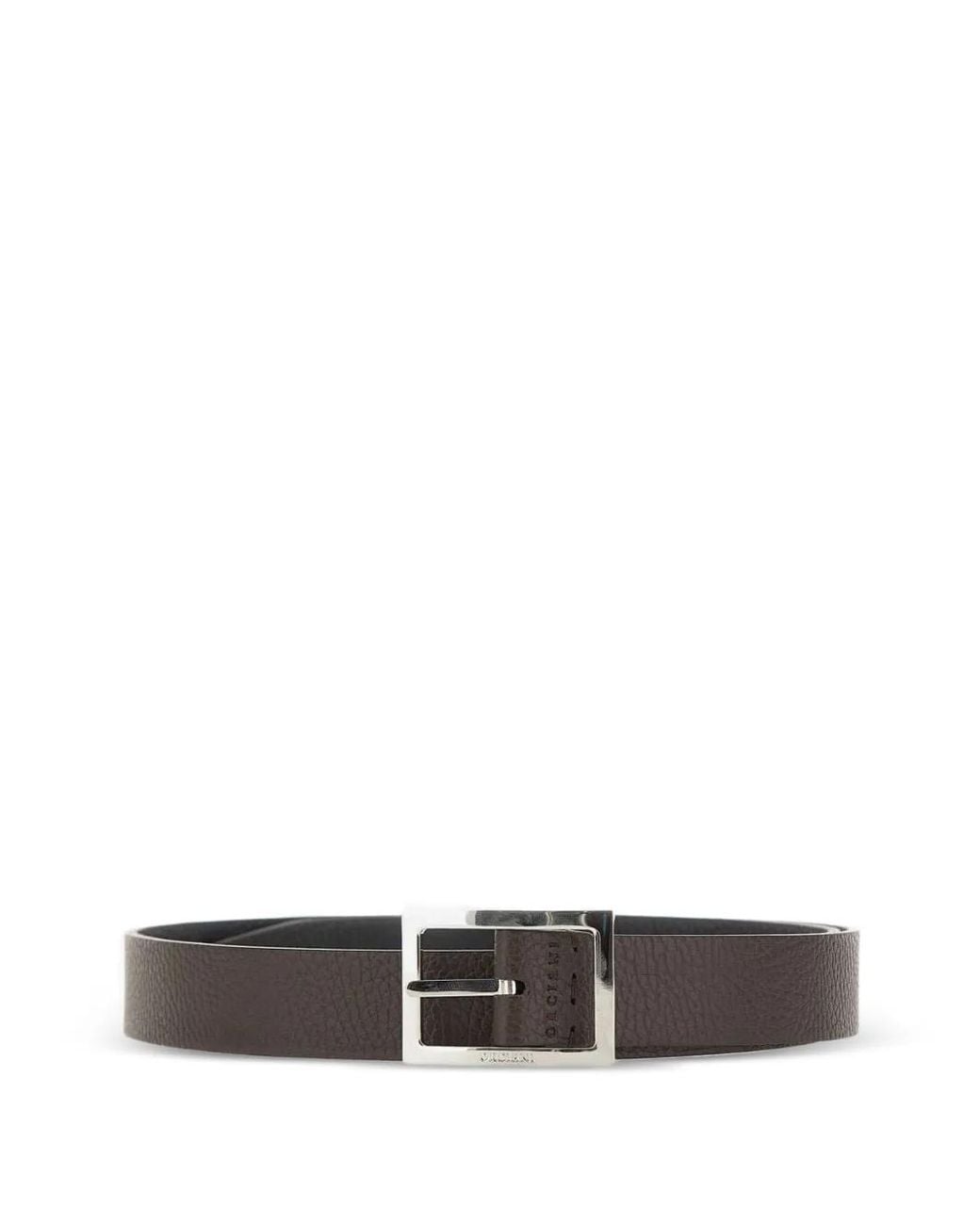 Orciani White Dollaro Double Leather Belt for men