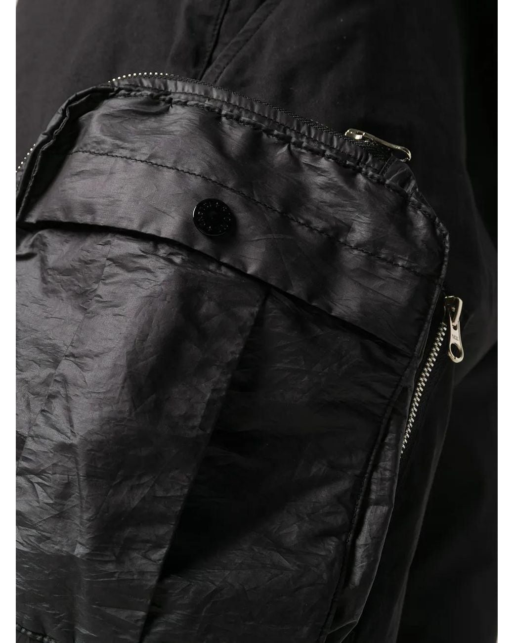Stone Island Shadow Project Black Cargo Shorts for men