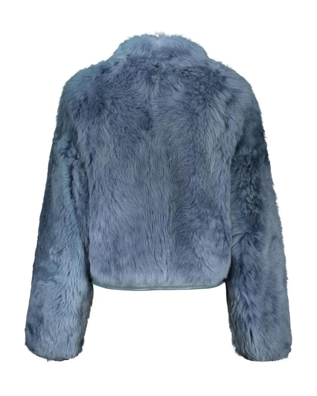 Lorena Antoniazzi Blue Shearling Jacket