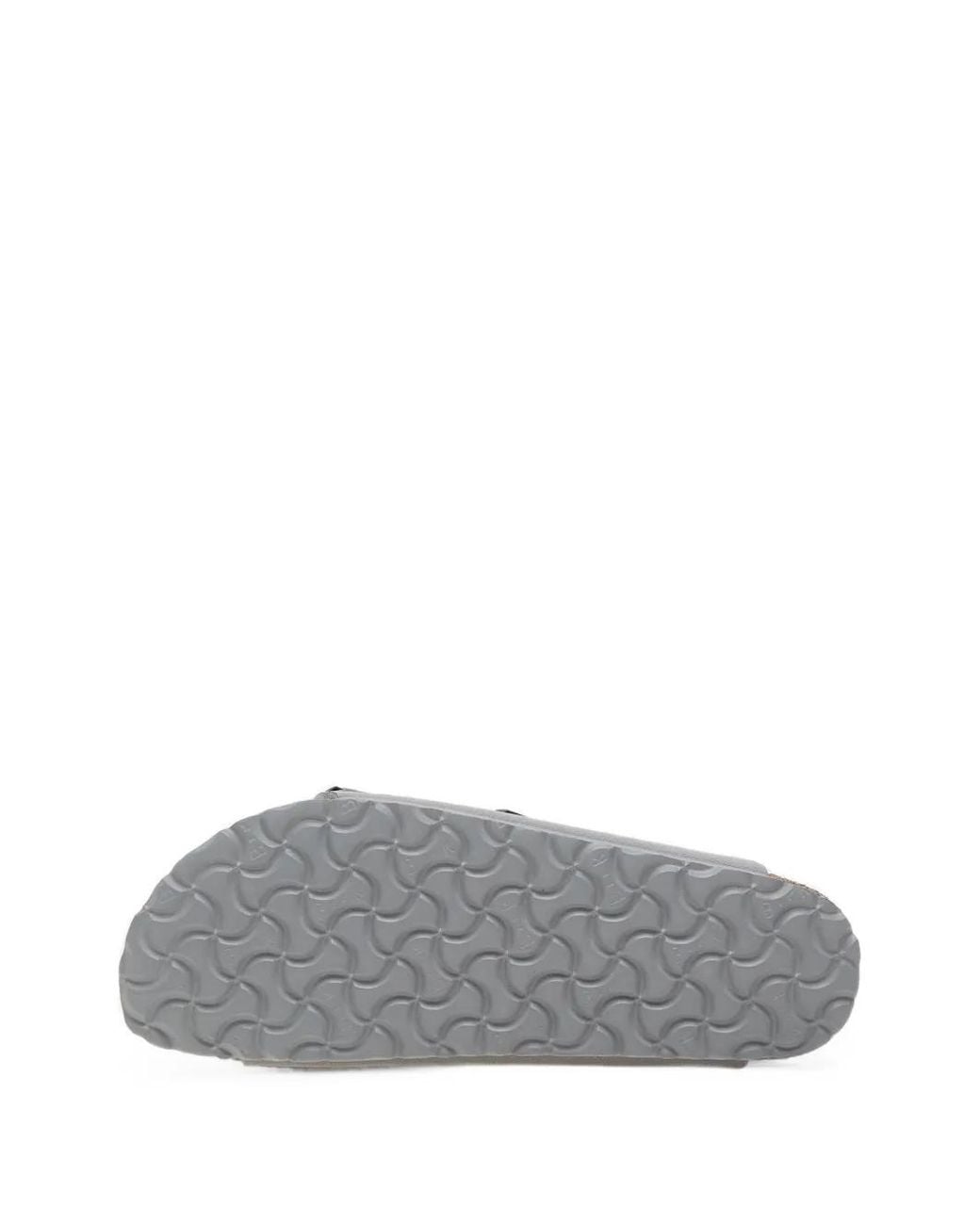Birkenstock White Arizona Buckle-Fastening Slides
