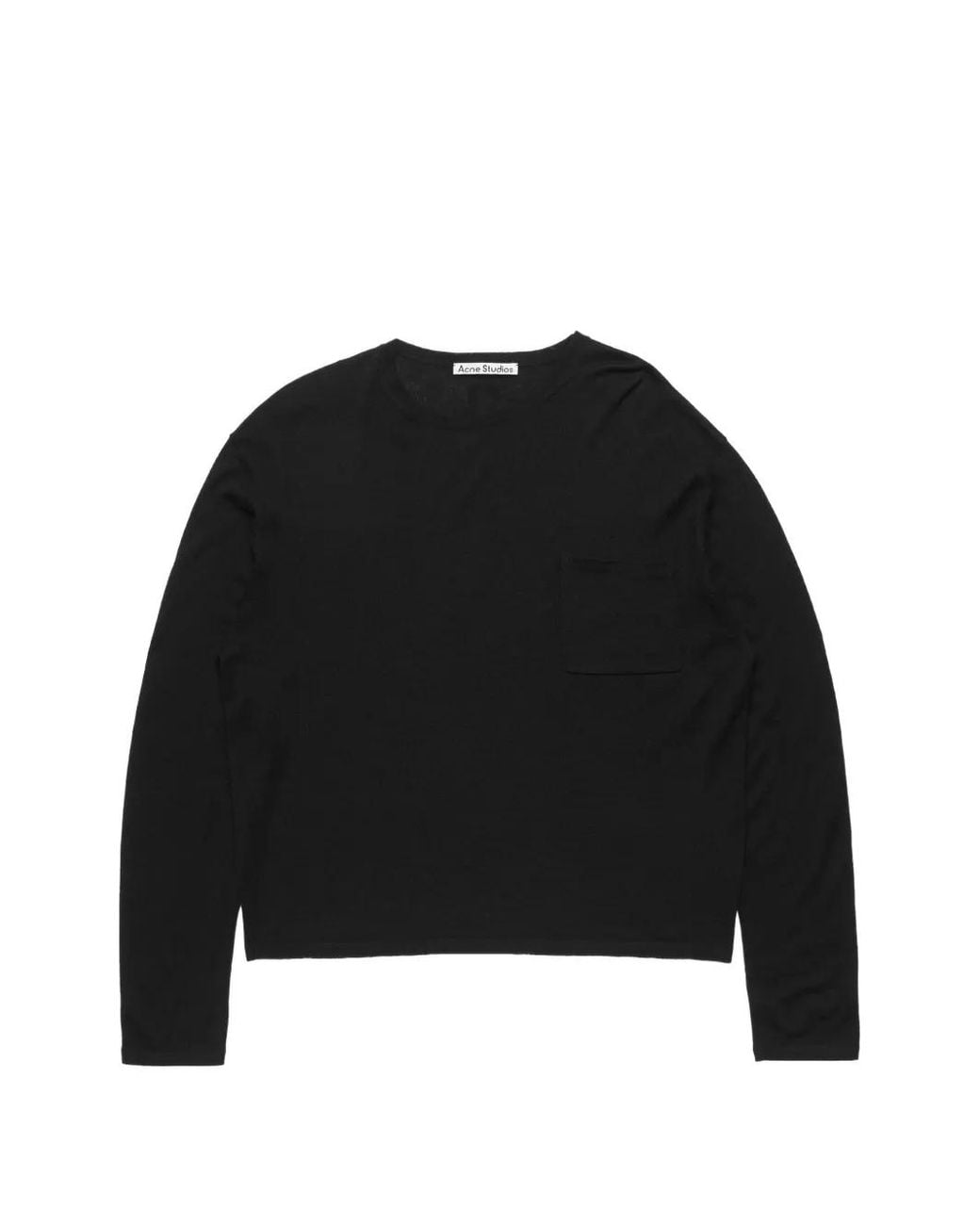 Acne Gestrickter Kaschmirpullover in Black für Herren