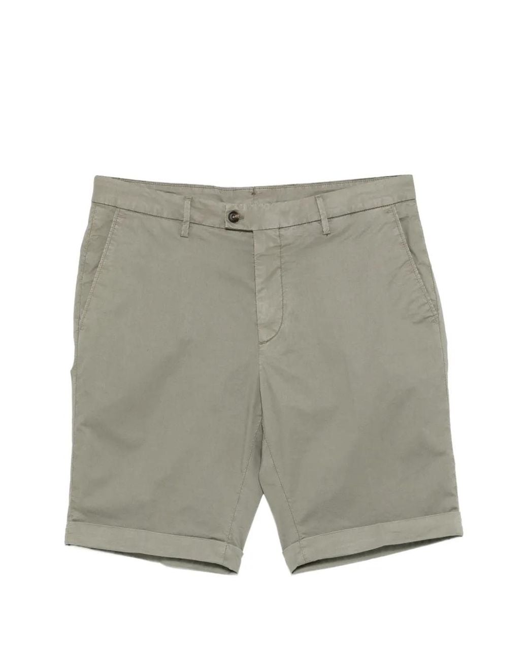 Shorts Con Risvolti di Corneliani in Gray da Uomo