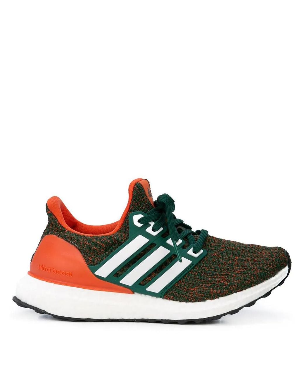 Adidas Green Ultraboost 4.0 "Miami Hurricanes" Sneakers